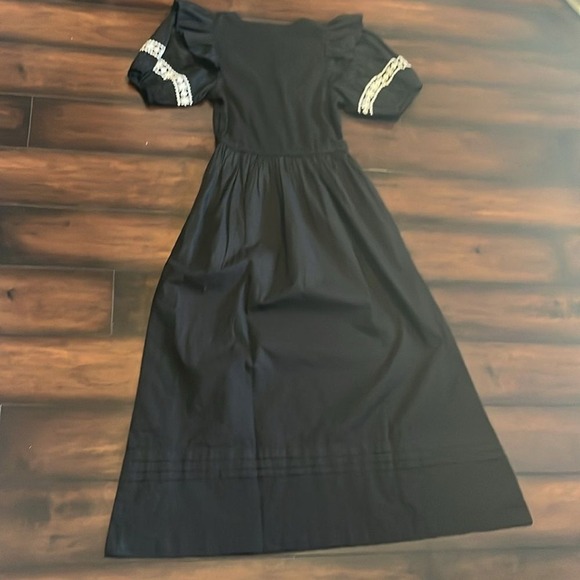 Cleobella Selma Midi Dress Puff Sleeve Women's  size Small Boho Festival Peasant - Picture 9 of 12